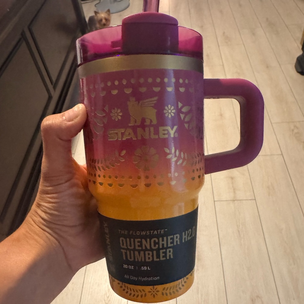 Stanley Pink and Orange Quencher Tumbler